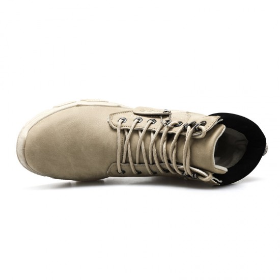 Men Stylish Microfiber Leather Lace Up Casual Ankle Boots Men Stylish Microfiber Leather Lace Up Casual Ankle Boots