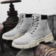 Men Stylish Microfiber Leather Lace Up Casual Ankle Boots Men Stylish Microfiber Leather Lace Up Casual Ankle Boots