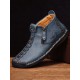 Men Hand Stitching Leather Non Slip Side Zipper Casual Boots Men Hand Stitching Leather Non Slip Side Zipper Casual Boots