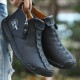 Men Hand Stitching Leather Non Slip Side Zipper Casual Boots Men Hand Stitching Leather Non Slip Side Zipper Casual Boots