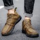 Men Microfiber Leather Non Slip Soft Sole Outdoor Casual Ankle Boots Men Microfiber Leather Non Slip Soft Sole Outdoor Casual Ankle Boots