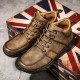 Men Microfiber Leather Non Slip Soft Sole Outdoor Casual Ankle Boots Men Microfiber Leather Non Slip Soft Sole Outdoor Casual Ankle Boots