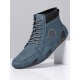 Men Soft Slip Resistant Lace Up Microfiber Leather Ankle Boots Men Soft Slip Resistant Lace Up Microfiber Leather Ankle Boots