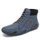Men Soft Slip Resistant Lace Up Microfiber Leather Ankle Boots Men Soft Slip Resistant Lace Up Microfiber Leather Ankle Boots