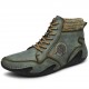 Men Soft Slip Resistant Lace Up Microfiber Leather Ankle Boots Men Soft Slip Resistant Lace Up Microfiber Leather Ankle Boots