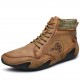 Men Soft Slip Resistant Lace Up Microfiber Leather Ankle Boots Men Soft Slip Resistant Lace Up Microfiber Leather Ankle Boots