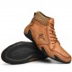 Men Soft Slip Resistant Lace Up Microfiber Leather Ankle Boots Men Soft Slip Resistant Lace Up Microfiber Leather Ankle Boots