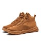 Men Pure Color Non Slip Lace Up Casual Leather Boots Men Pure Color Non Slip Lace Up Casual Leather Boots