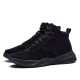 Men Pure Color Non Slip Lace Up Casual Leather Boots Men Pure Color Non Slip Lace Up Casual Leather Boots