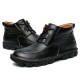 Menico Men Hand Stitching Soft Lace Up Leather Ankle Boots Menico Men Hand Stitching Soft Lace Up Leather Ankle Boots