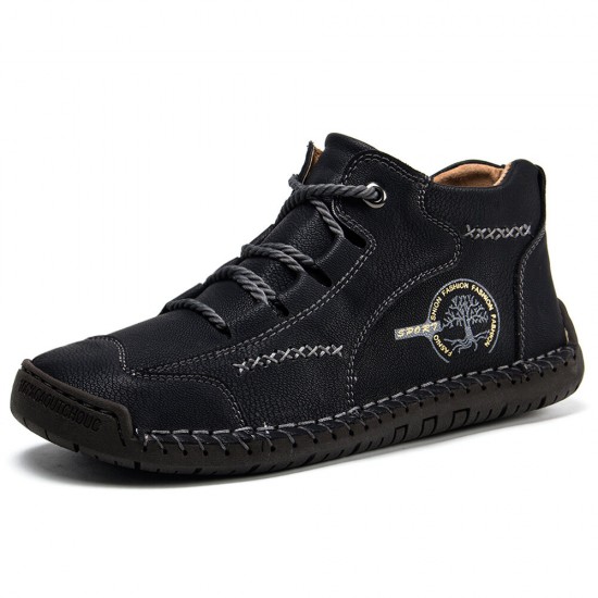 Men Vintage Hand Stitching Comfort Soft Leather Boots Men Vintage Hand Stitching Comfort Soft Leather Boots