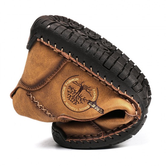 Men Vintage Hand Stitching Comfort Soft Leather Boots Men Vintage Hand Stitching Comfort Soft Leather Boots