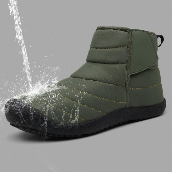 Men Waterproof Warm Lining Hook Loop Toe Protective Casual Ankle Boots Men Waterproof Warm Lining Hook Loop Toe Protective Casual Ankle Boots