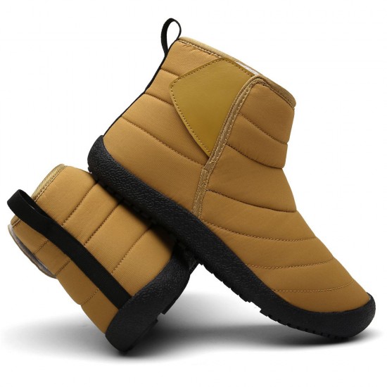 Men Waterproof Warm Lining Hook Loop Toe Protective Casual Ankle Boots Men Waterproof Warm Lining Hook Loop Toe Protective Casual Ankle Boots