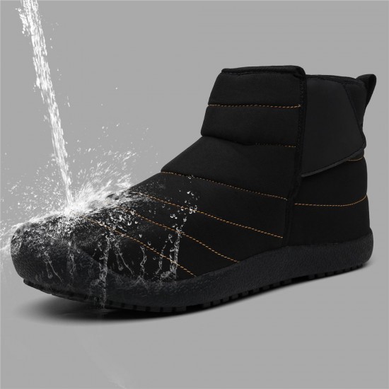 Men Waterproof Warm Lining Hook Loop Toe Protective Casual Ankle Boots Men Waterproof Warm Lining Hook Loop Toe Protective Casual Ankle Boots