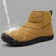 Men Waterproof Warm Lining Hook Loop Toe Protective Casual Ankle Boots Men Waterproof Warm Lining Hook Loop Toe Protective Casual Ankle Boots