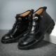 Men Cow Leather Hand Stitching Non Slip Soft Sole Casual Ankle Boots Men Cow Leather Hand Stitching Non Slip Soft Sole Casual Ankle Boots