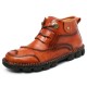 Men Cow Leather Hand Stitching Non Slip Soft Sole Casual Ankle Boots Men Cow Leather Hand Stitching Non Slip Soft Sole Casual Ankle Boots