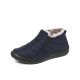 Men Waterproof Fabric Plush Lining Slip On Casual Ankle Boots Men Waterproof Fabric Plush Lining Slip On Casual Ankle Boots