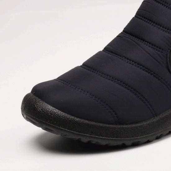 Men Waterproof Fabric Plush Lining Slip On Casual Ankle Boots Men Waterproof Fabric Plush Lining Slip On Casual Ankle Boots