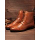 Men British Style Brogue Microfiber Leather Zipper lace Up Ankle Bootes Men British Style Brogue Microfiber Leather Zipper lace Up Ankle Bootes