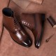 Men British Style Brogue Microfiber Leather Zipper lace Up Ankle Bootes Men British Style Brogue Microfiber Leather Zipper lace Up Ankle Bootes