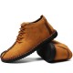 Menico Men Hand Stitching Leather Non-slip Soft Sole Warm Casual Boots Menico Men Hand Stitching Leather Non-slip Soft Sole Warm Casual Boots