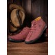 Menico Men Microfiber Leather Hand Stitching Non Slip Casual Ankle Boots Menico Men Microfiber Leather Hand Stitching Non Slip Casual Ankle Boots