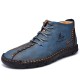 Menico Men Microfiber Leather Hand Stitching Non Slip Casual Ankle Boots Menico Men Microfiber Leather Hand Stitching Non Slip Casual Ankle Boots