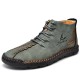 Menico Men Microfiber Leather Hand Stitching Non Slip Casual Ankle Boots Menico Men Microfiber Leather Hand Stitching Non Slip Casual Ankle Boots