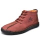 Menico Men Microfiber Leather Hand Stitching Non Slip Casual Ankle Boots Menico Men Microfiber Leather Hand Stitching Non Slip Casual Ankle Boots