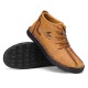 Menico Men Microfiber Leather Hand Stitching Non Slip Casual Ankle Boots Menico Men Microfiber Leather Hand Stitching Non Slip Casual Ankle Boots