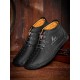 Menico Men Microfiber Leather Hand Stitching Non Slip Casual Ankle Boots Menico Men Microfiber Leather Hand Stitching Non Slip Casual Ankle Boots