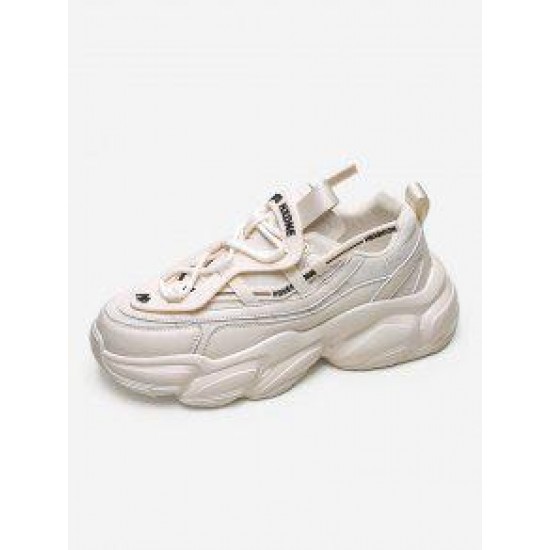 Breathable Lace Up Letter Graphic Sports Shoes Breathable Lace Up Letter Graphic Sports Shoes