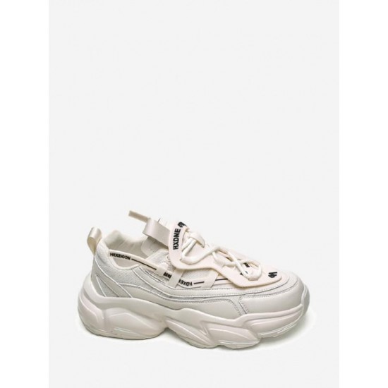 Letter Decor Chunky Sneakers Letter Decor Chunky Sneakers
