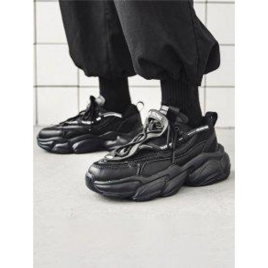 Letter Decor Chunky Sneakers Letter Decor Chunky Sneakers