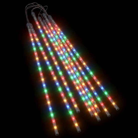Meteor Lights 8 pcs 50 cm Colourful 288 LEDs Indoor Outdoor Meteor Lights 8 pcs 50 cm Colourful 288 LEDs Indoor Outdoor