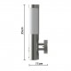 Outdoor Wall Lamp with Motion Detector Stainless Steel Outdoor Wall Lamp with Motion Detector Stainless Steel