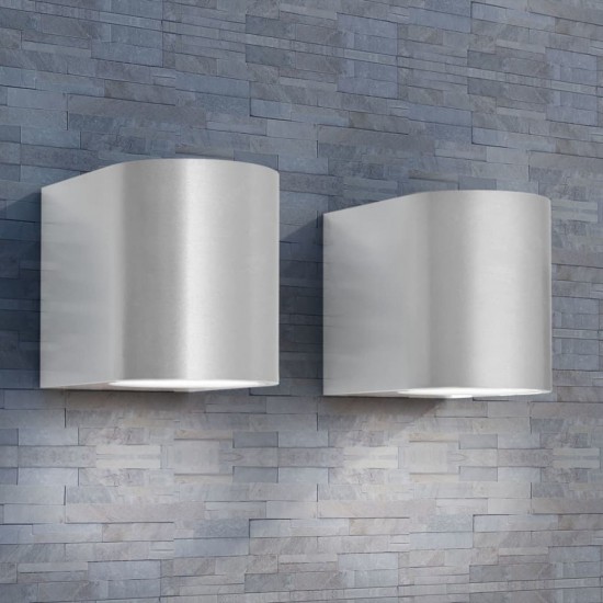 Outdoor LED Wall Lights 2 pcs Round Downwards Outdoor LED Wall Lights 2 pcs Round Downwards