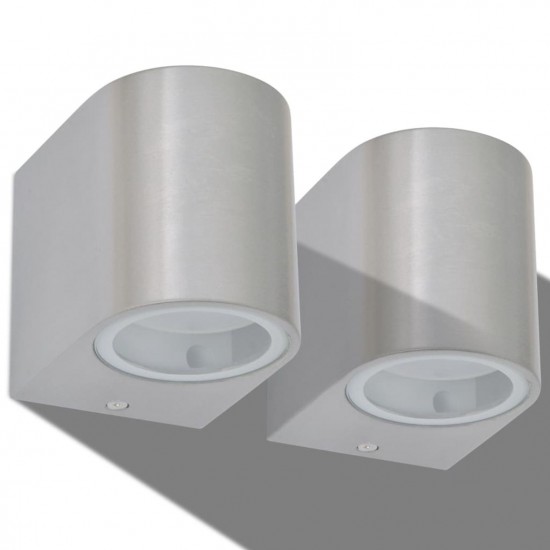 Outdoor LED Wall Lights 2 pcs Round Downwards Outdoor LED Wall Lights 2 pcs Round Downwards