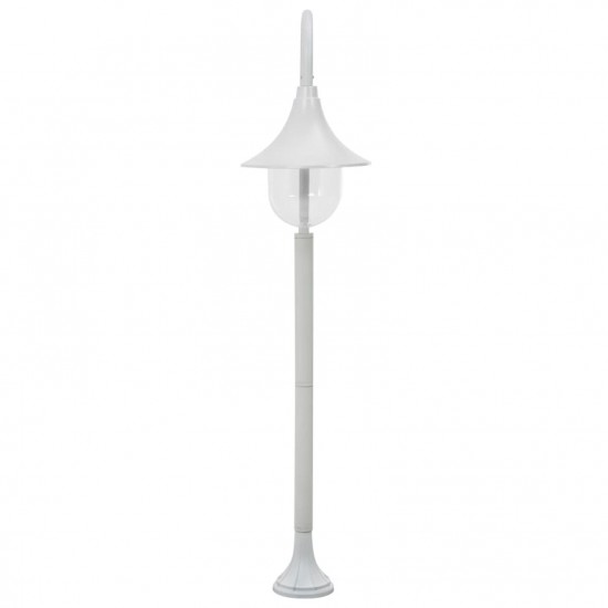 Garden Post Light E27 120 cm Aluminium White Garden Post Light E27 120 cm Aluminium White
