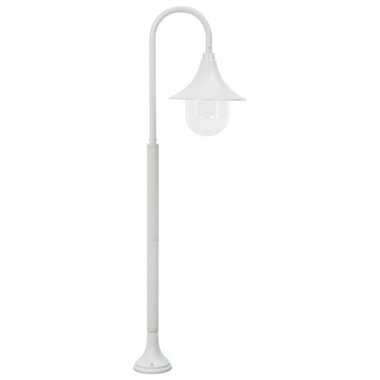 Garden Post Light E27 120 cm Aluminium White Garden Post Light E27 120 cm Aluminium White