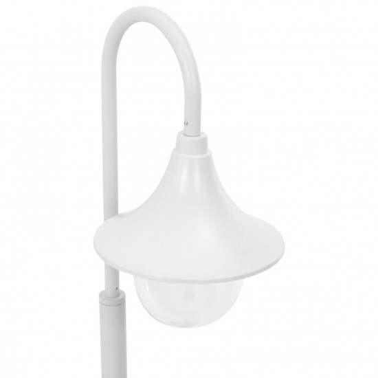 Garden Post Light E27 120 cm Aluminium White Garden Post Light E27 120 cm Aluminium White