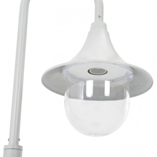 Garden Post Light E27 120 cm Aluminium White Garden Post Light E27 120 cm Aluminium White