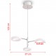 LED Pendant Lamp with 3 Lights Warm White LED Pendant Lamp with 3 Lights Warm White
