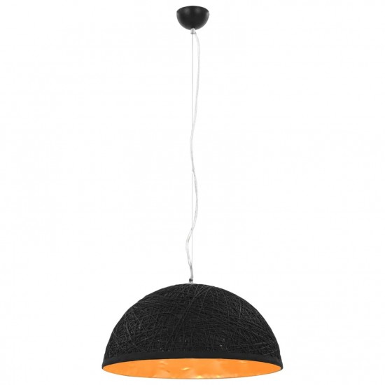 Pendant Lamp Black and Gold Ø50 cm E27 Pendant Lamp Black and Gold Ø50 cm E27