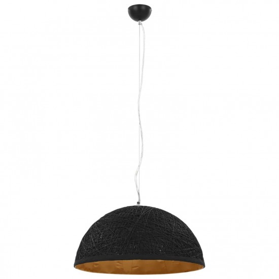 Pendant Lamp Black and Gold Ø50 cm E27 Pendant Lamp Black and Gold Ø50 cm E27