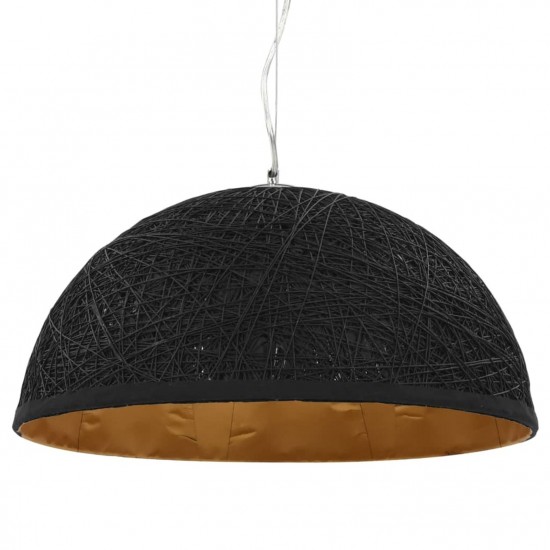 Pendant Lamp Black and Gold Ø50 cm E27 Pendant Lamp Black and Gold Ø50 cm E27