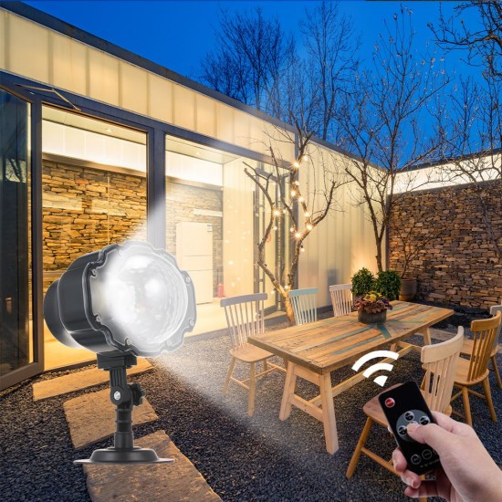 Christmas Snowflake Projector Lights Waterproof Indoor Outdoor Landscape Snow Lamp with Remote Control for Xmas Halloween Festival Party Deco Christmas Snowflake Projector Lights Waterproof Indoor Outdoor Landscape Snow Lamp with Remote Control for Xmas Halloween Festival Party Deco