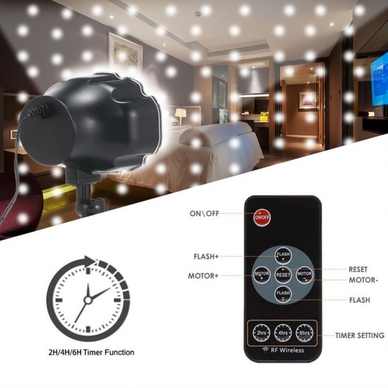 Christmas Snowflake Projector Lights Waterproof Indoor Outdoor Landscape Snow Lamp with Remote Control for Xmas Halloween Festival Party Deco Christmas Snowflake Projector Lights Waterproof Indoor Outdoor Landscape Snow Lamp with Remote Control for Xmas Halloween Festival Party Deco